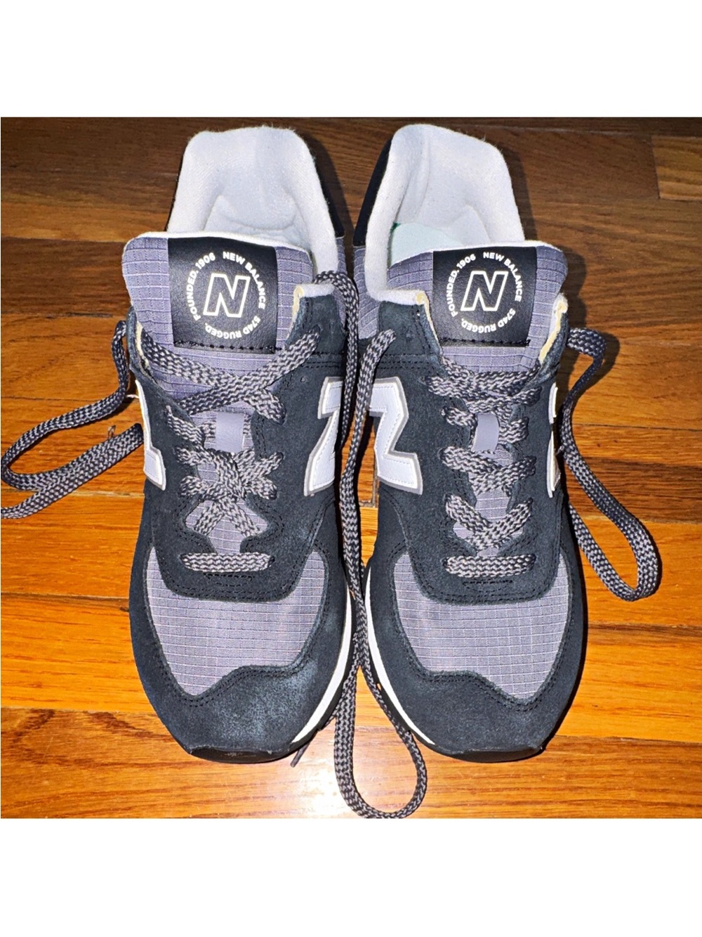 New Balance Black and Gray Retro Runner Sneakers